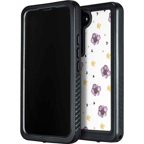 Flowers and Arrows Galaxy S24 Waterproof Case