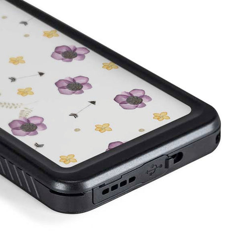 Flowers and Arrows Galaxy S24 Waterproof Case