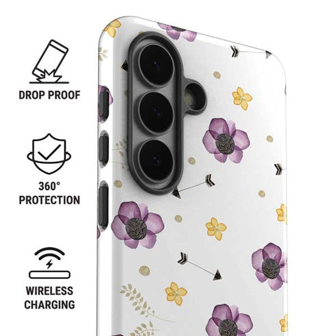 Flowers and Arrows Galaxy S26 Impact Case