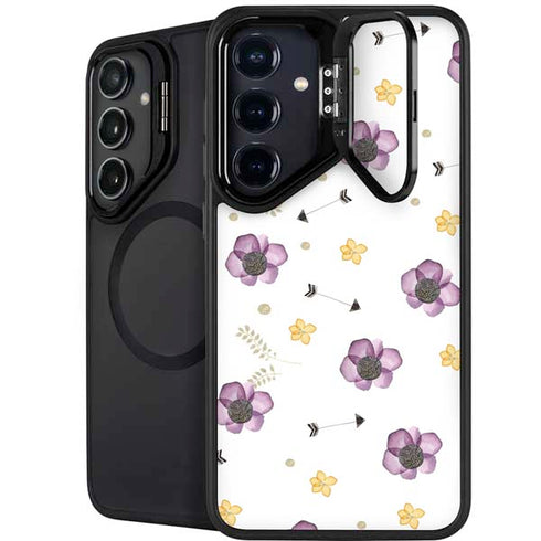 Flowers and Arrows Galaxy S26 Kickstand Case