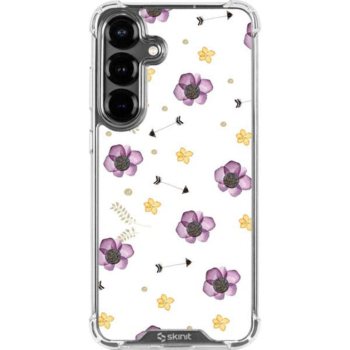 Flowers and Arrows Galaxy S26 Plus Clear Case