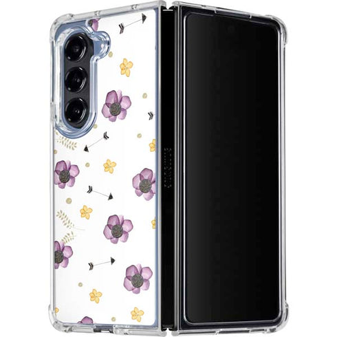 Flowers and Arrows Galaxy Z Fold5 5G Clear Case