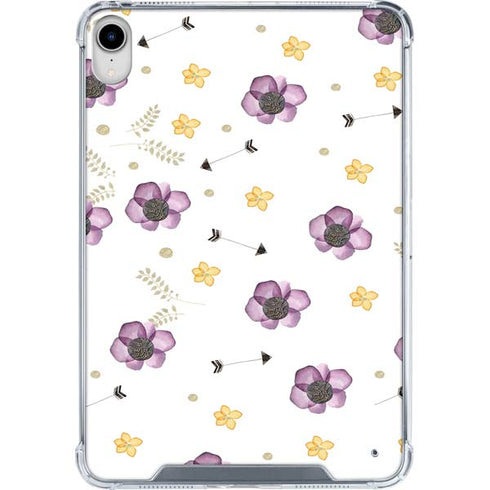 Flowers and Arrows iPad 11th Gen (2025) Clear Case