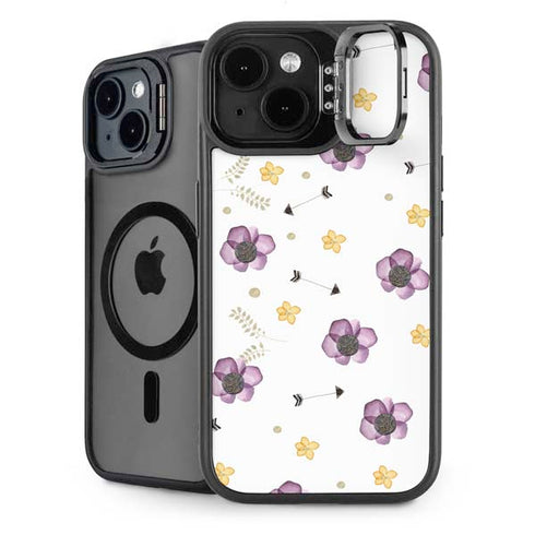 Flowers and Arrows iPhone 13 Kickstand Case