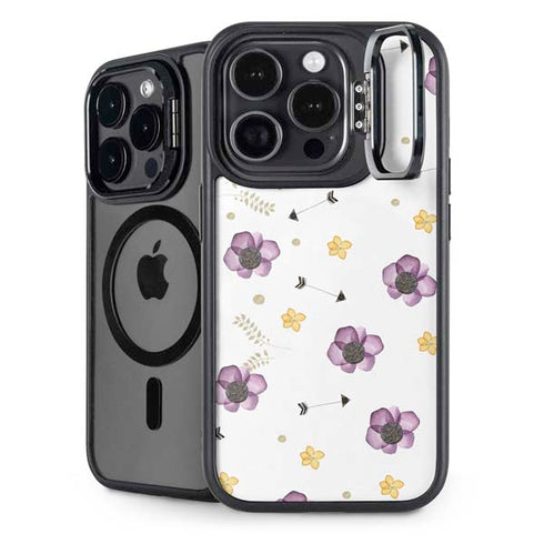 Flowers and Arrows iPhone 14 Pro Kickstand Case
