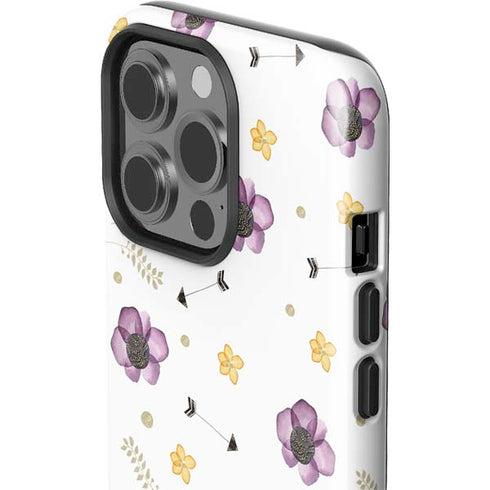 Flowers and Arrows iPhone 15 Pro Impact Case