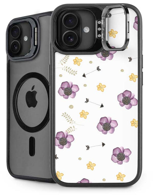 Flowers and Arrows iPhone 16 Kickstand Case