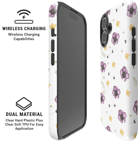 Flowers and Arrows iPhone 16 Magsafe Impact Case