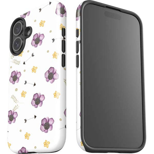 Flowers and Arrows iPhone 16 Plus Impact Case