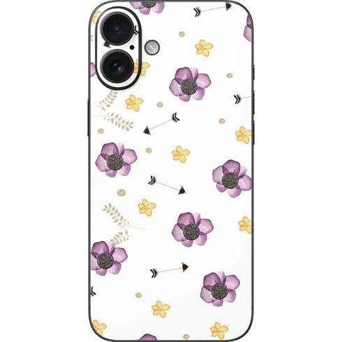 Flowers and Arrows iPhone 16 Plus Skin