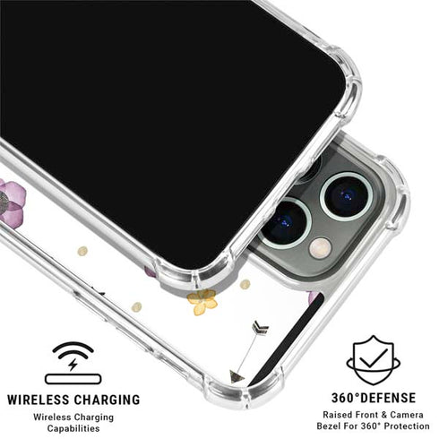 Flowers and Arrows iPhone 16 Pro Clear Case