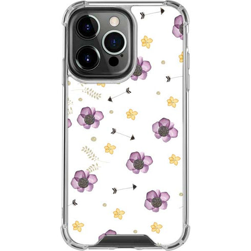 Flowers and Arrows iPhone 16 Pro Max Clear Case