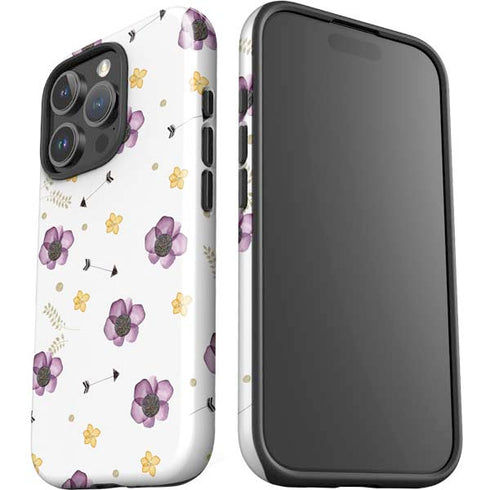 Flowers and Arrows iPhone 16 Pro Max Impact Case