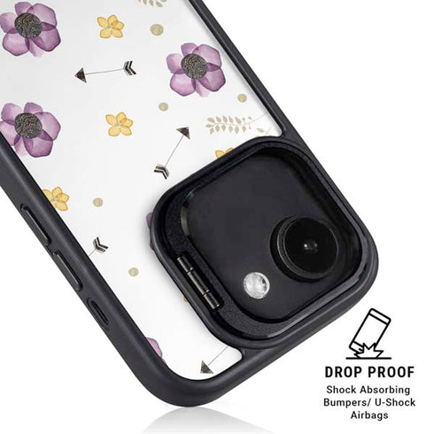 Flowers and Arrows iPhone 16e Kickstand Case