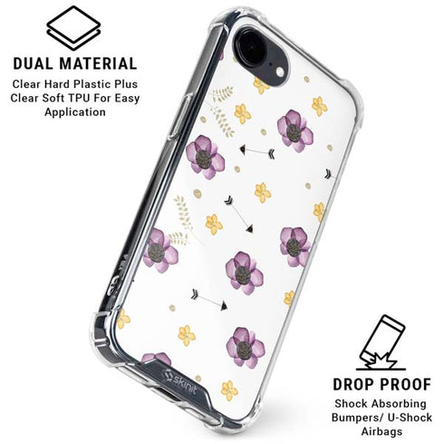 Flowers and Arrows iPhone 16e Clear Case