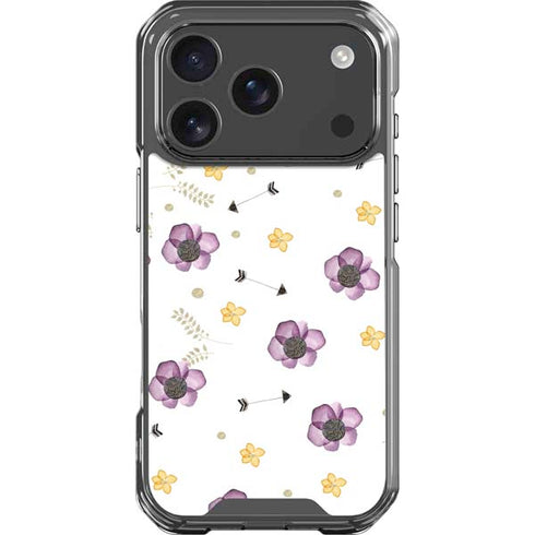 Flowers and Arrows iPhone 18 Pro Clear Case