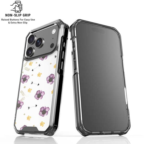 Flowers and Arrows iPhone 18 Pro Clear Case