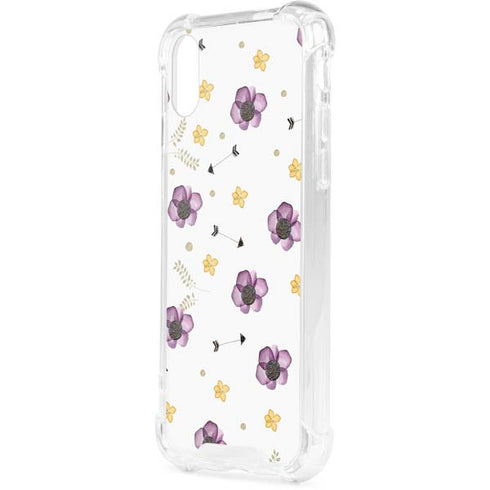 Flowers and Arrows iPhone XS Clear Case