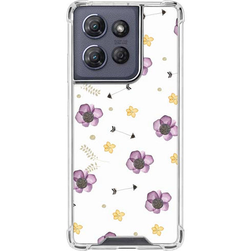Flowers and Arrows Moto G 5G (2025) Clear Case