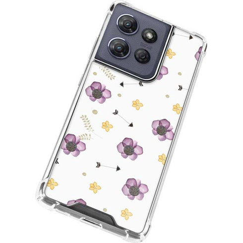 Flowers and Arrows Moto G 5G (2025) Clear Case