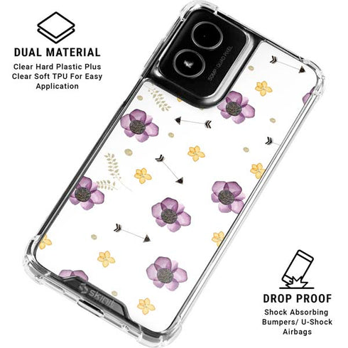 Flowers and Arrows Moto G Power 5G (2024) Clear Case