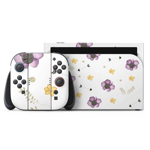 Flowers and Arrows Nintendo Switch 2 (2025) with Joy-Con Skin