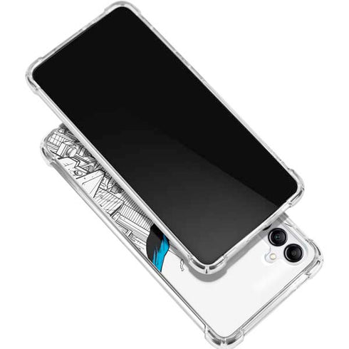DC Comics Superman Flying Over City Pose Gabb Phone 4 Clear Case