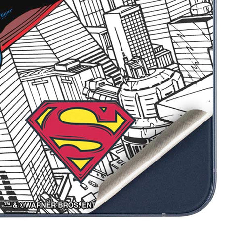 DC Comics Superman Flying Over City Pose Galaxy A35 5G Skin