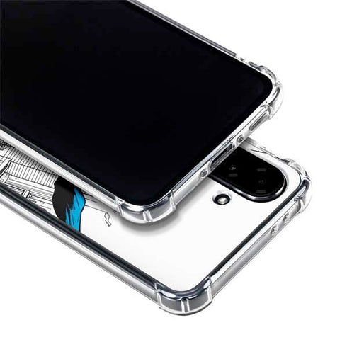 DC Comics Superman Flying Over City Pose Galaxy A36 5G Clear Case