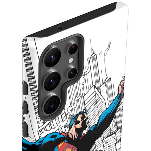 DC Comics Superman Flying Over City Pose Galaxy S23 Ultra Pro Case