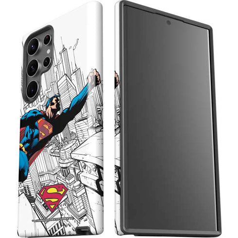 DC Comics Superman Flying Over City Pose Galaxy S23 Ultra Pro Case