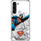 DC Comics Superman Flying Over City Pose Galaxy S24 FE Clear Case