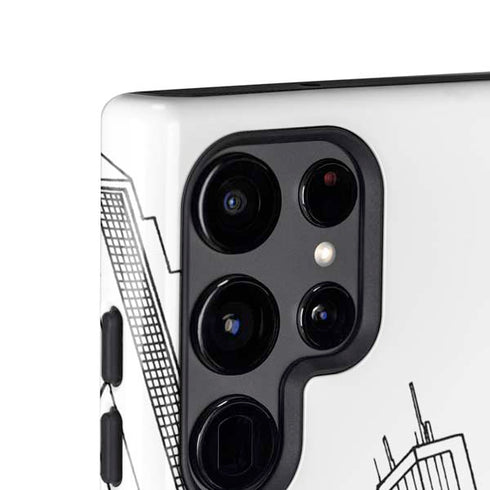 DC Comics Superman Flying Over City Pose Galaxy S25 Ultra Impact Case