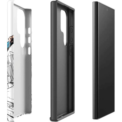 DC Comics Superman Flying Over City Pose Galaxy S25 Ultra Impact Case