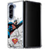 DC Comics Superman Flying Over City Pose Galaxy Z Fold5 5G Clear Case