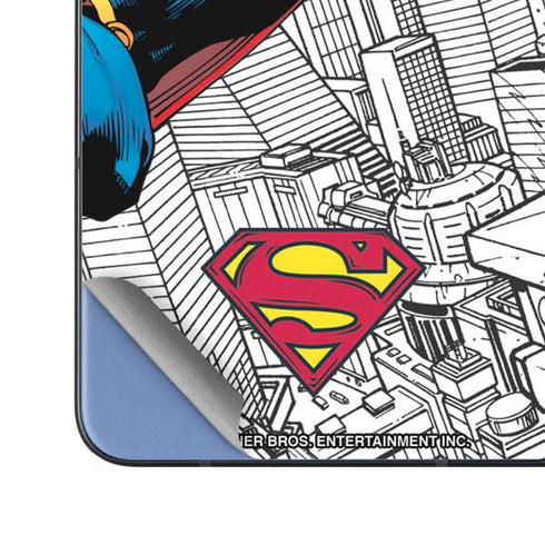 DC Comics Superman Flying Over City Pose Galaxy Z Fold5 5G Skin
