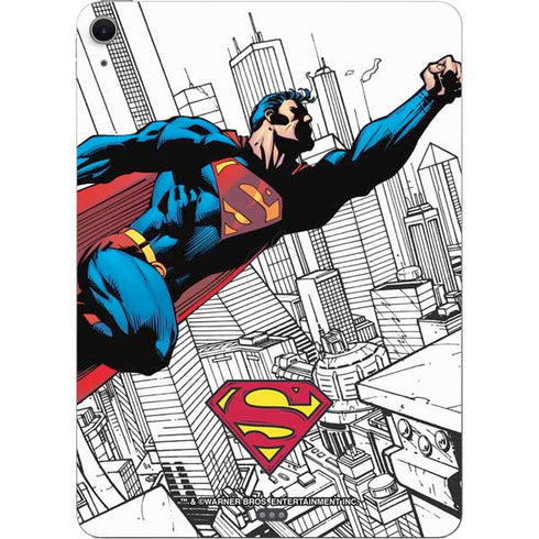 DC Comics Superman Flying Over City Pose Apple iPad Air Skin
