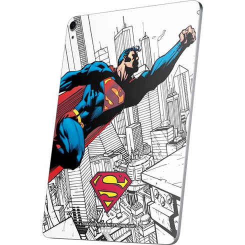 DC Comics Superman Flying Over City Pose Apple iPad Air Skin