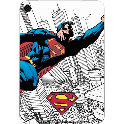 DC Comics Superman Flying Over City Pose Apple iPad Mini Skin