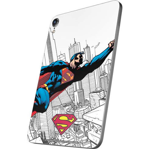 DC Comics Superman Flying Over City Pose Apple iPad Mini Skin