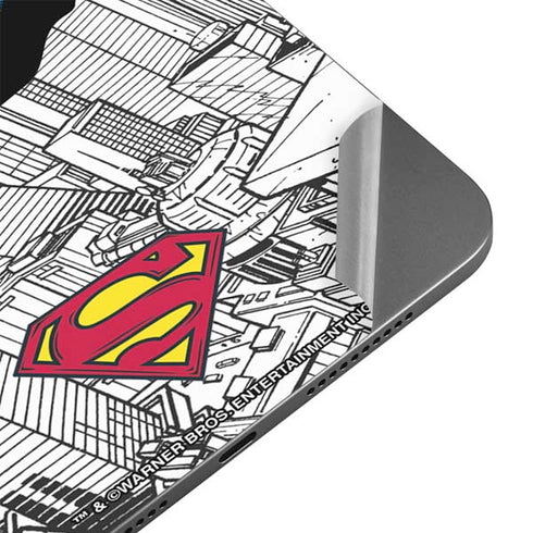 DC Comics Superman Flying Over City Pose Apple iPad Mini Skin