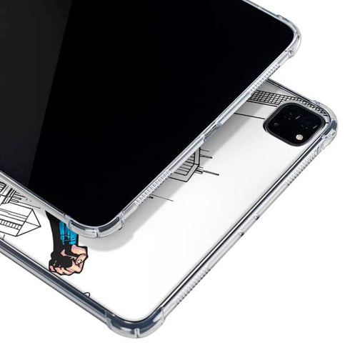 DC Comics Superman Flying Over City Pose iPad Pro 11in (2024) Clear Case