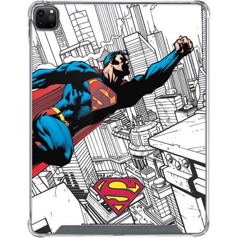 DC Comics Superman Flying Over City Pose iPad Cases