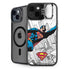 DC Comics Superman Flying Over City Pose iPhone 14 Kickstand Case
