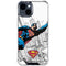 DC Comics Superman Flying Over City Pose iPhone 15 Clear Case