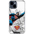 DC Comics Superman Flying Over City Pose iPhone 15 Clear Case