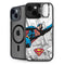 DC Comics Superman Flying Over City Pose iPhone 15 Plus Kickstand Case