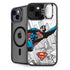 DC Comics Superman Flying Over City Pose iPhone 15 Plus Kickstand Case
