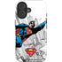 DC Comics Superman Flying Over City Pose iPhone 16 Magsafe Impact Case