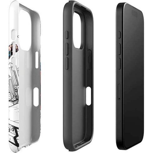 DC Comics Superman Flying Over City Pose iPhone 16 Pro Impact Case